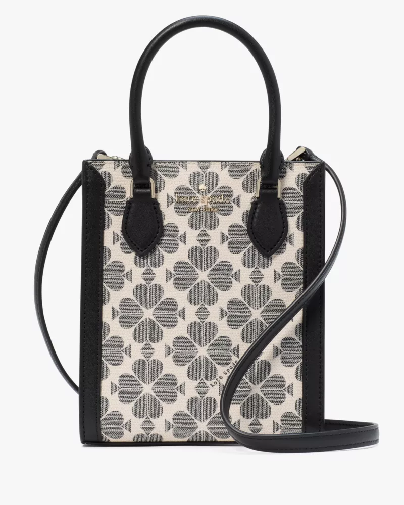 KATE SPADE Signature Spade Flower Mini Tote - Black Multi image