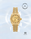 [Store Display] Rolex Datejust Champagne Mother-of-Pearl President 26 mm
