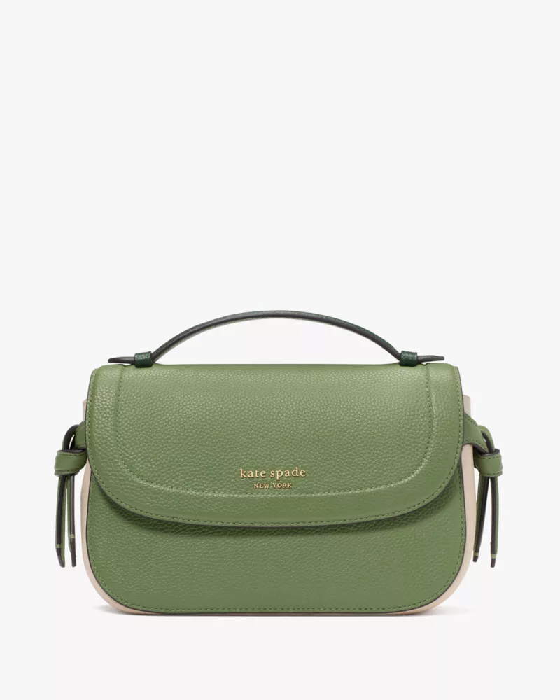 KATE SPADE Knott Colorblocked Top-handle Crossbody - Cedar Stand Multi image