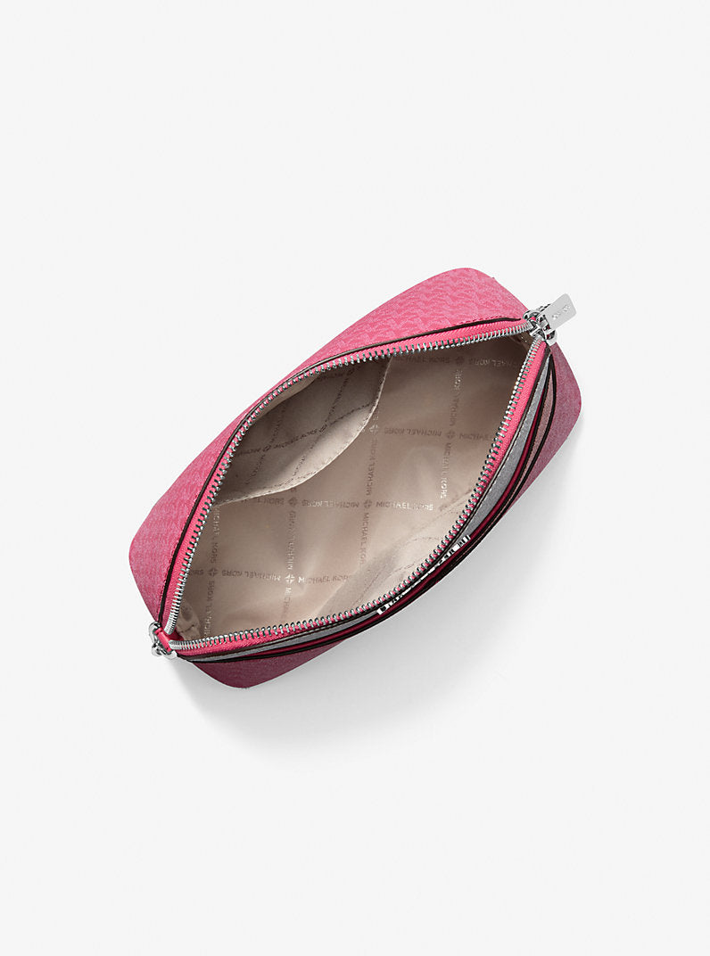 [AT DELHI]  MICHAEL KORS  Jet Set Travel Medium Color-Block Signature Logo Crossbody Bag - Hibiscus image 2