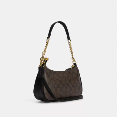 COACH Teri Shoulder Bag In Signature Canvas image 3