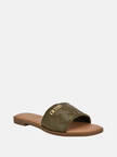 GUESS Meloria Faux-Leather Woven Slides image 0