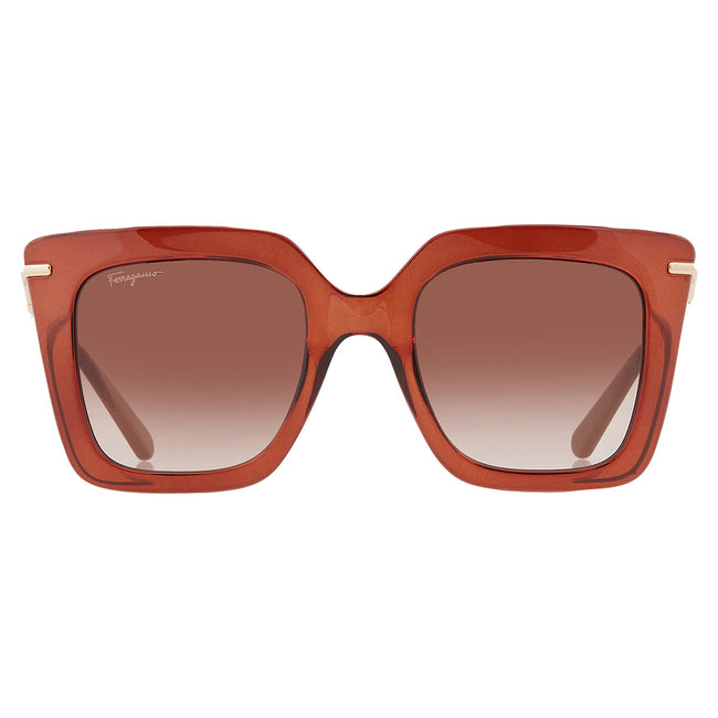 [AT DELHI] SALVATORE FERRAGAMO  Brown Gradient Butterfly Ladies Sunglasses SF1041S image 0