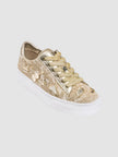 KARL LAGERFELD Cate Pins Lace Up Sneaker - Gold image 0