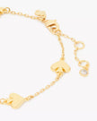 [AT DELHI] KATE SPADE Spot The Spade Metal Scatter Bracelet - Gold image 2
