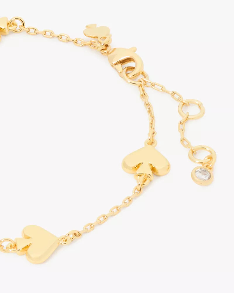 [AT DELHI] KATE SPADE Spot The Spade Metal Scatter Bracelet - Gold image 2