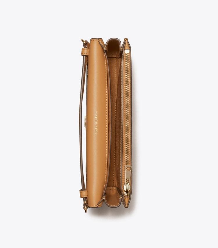 [AT DELHI] TORY BURCH  Robinson Pebbled Crossbody - Tiramisu image 3