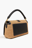 BURBERRY Leather-trimmed Embroidered Faux Raffia Tote (Arriving In Delhi) image 2