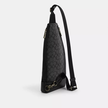 COACH Dominic Sling Pack In Signature Canvas - Gunmetal/Charcoal/Black image 1