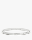 KATE SPADE Spot The Spade Metal 5mm Hinge Bangle - Silver image