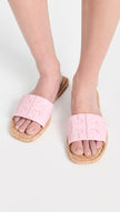 TORY BURCH Double T Sport Slides - Petunia/Natural (@Delhi Studio) image 2