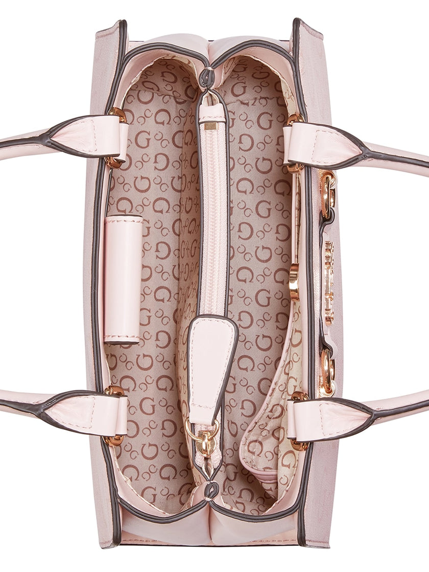 Guess Lacy Logo Satchel - Pink image 3