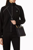 [AT DELHI] TORY BURCH T Monogram Mini N/s Tote Bag - Black image 0