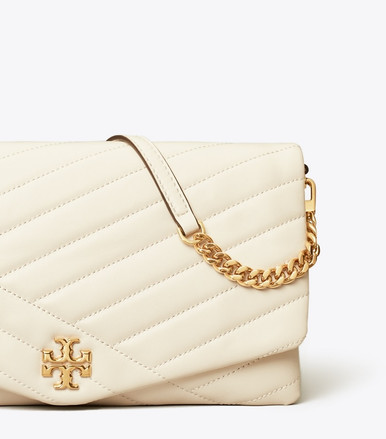 TORY BURCH Kira Chevron Clutch - New Ivory image 2