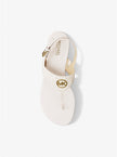 MICHAEL KORS Hannah Signature Logo T-Strap Sandal - Vanilla image 1