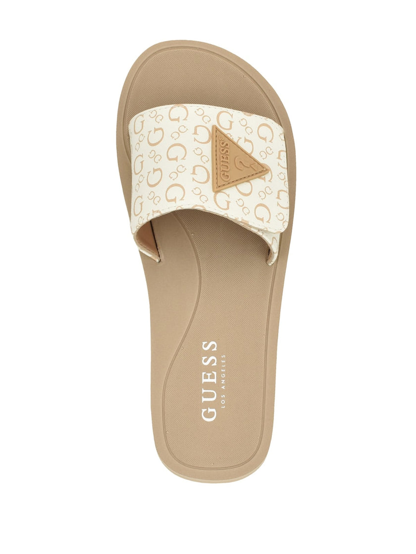 GUESS Parties Logo Slides - Off-white image 2