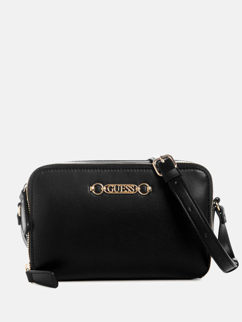 Guess Avelina Double-Zip Crossbody - Black image 0