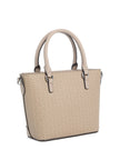 Guess Quinley Logo Mini Tote - Beige image 1