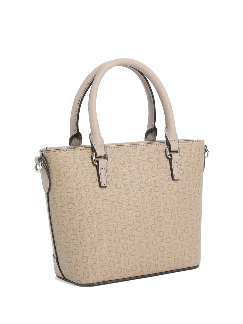 Guess Quinley Logo Mini Tote - Beige image 1
