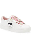 KARL LAGERFELD Capree Karl Choupette Low Top Sneaker (Women) - White/ Blush Combo image 1