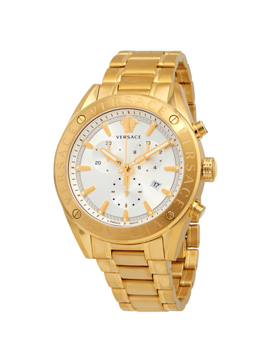 VERSACE  V-Chrono Chronograph Quartz White Dial Men's Watch image 1