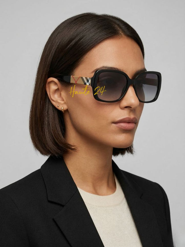 [ARRIVING] BURBERRY Grey Gradient Square Ladies Sunglasses image 1