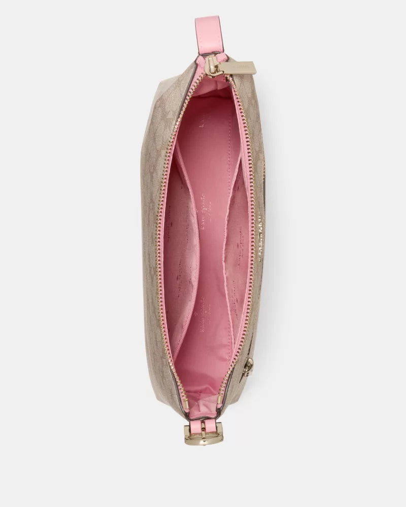 KATE SPADE 454 Spade Flower Swingpack Crossbody Bag - Dark Beige Grapefruit Multi image 3