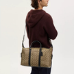 COACH Ellery Small Duffle Bag In Signature Canvas image 4