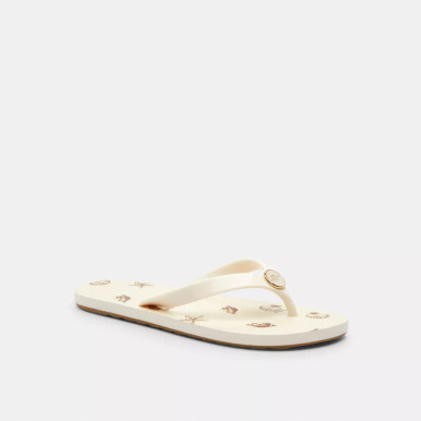 COACH Zayn Flip Flop With Shell Print image 1