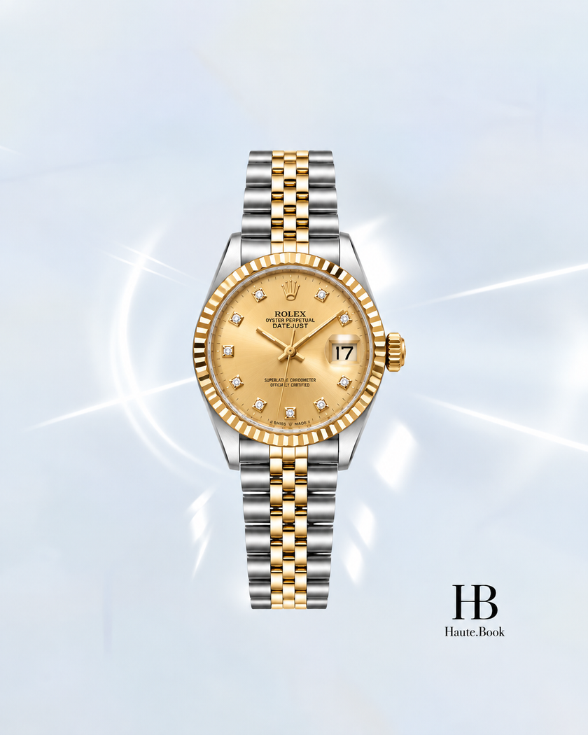 [Store Display] ROLEX Datejust Champagne Diamond Jubilee Yellow Gold Stainless Steel 78274 31 mm
