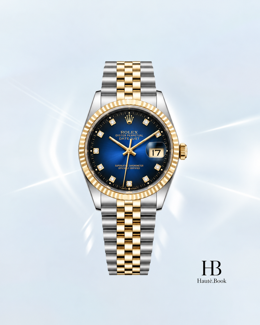 [Store Display]ROLEX Datejust Blue Gradient Diamond Jubilee Stainless Steel 36mm