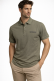 BURBERRY Logo Check Men's Polo - Khaki image 0