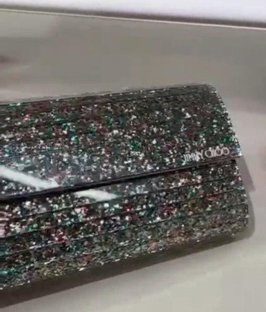 JIMMY CHOO Sweetie  Acrylic Clutch Bag with Chain image 1