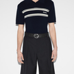 GUCCI Wide Belt With Interlocking Gg Detail Buckle image 3