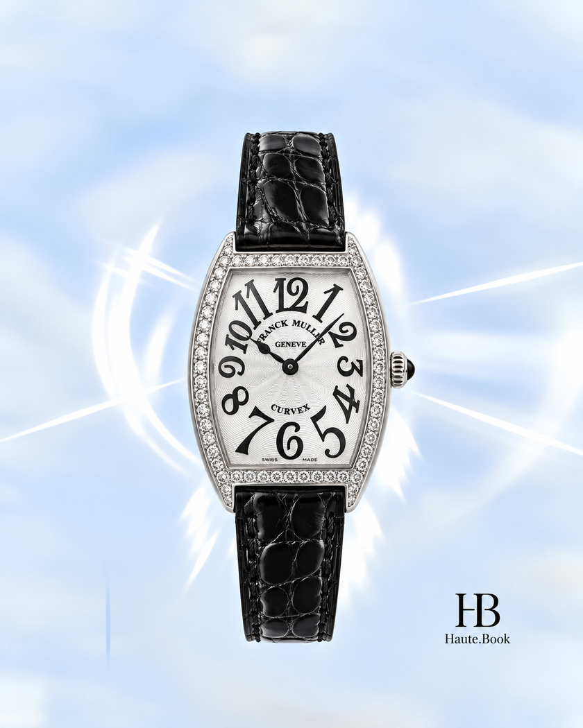 [Brand New] Franck Muller Cintrée Curvex 1752QZDP Silver Dial 25 × 35 mm