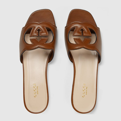 GUCCI Women's Openwork GG Detail Mules image 3
