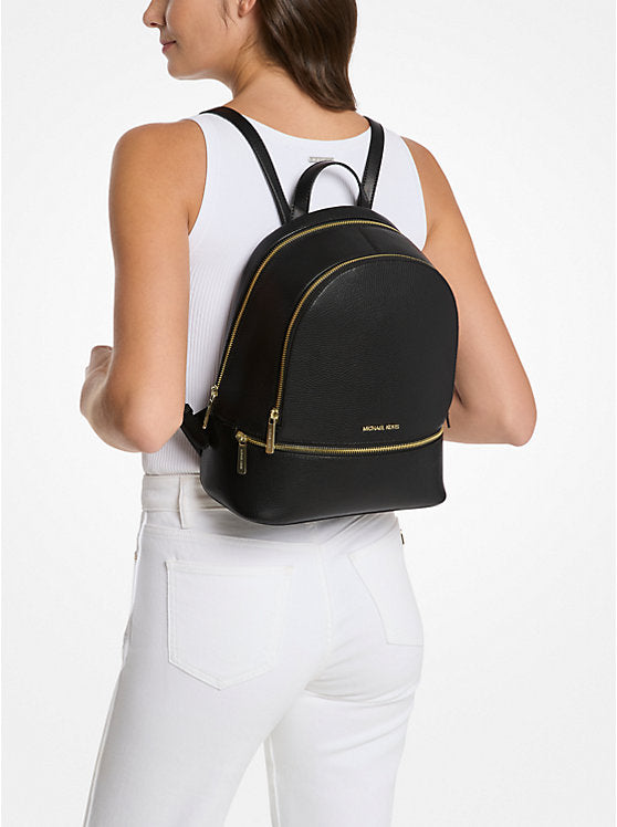 MICHAEL KORS Rhea Medium Pebbled Leather Backpack image 1