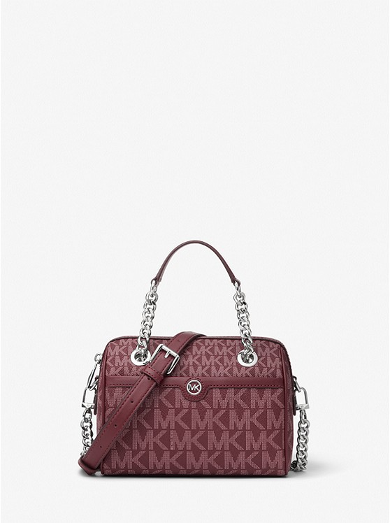 MICHAEL KORS  Blaire Extra-Small Logo Duffel Crossbody Bag - MERLOT image