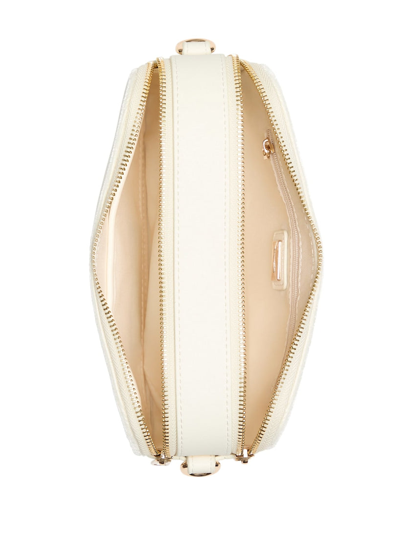 Guess Holly Velvet Crossbody - Off-White image 3