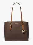 [AT DELHI] MICHAEL KORS Charlotte Large 3-in-1 Signature Logo Tote Bag -Brown image 0