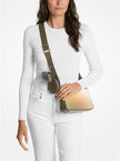 MICHAEL KORS Jet Set Small Ombré Signature Logo Crossbody Bag with Case for Apple Airpods Pro® image 1
