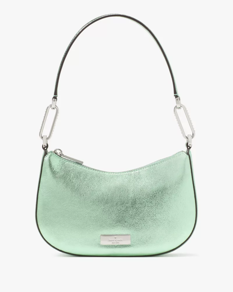 KATE SPADE Nina Satin Shoulder Bag - Seawater image