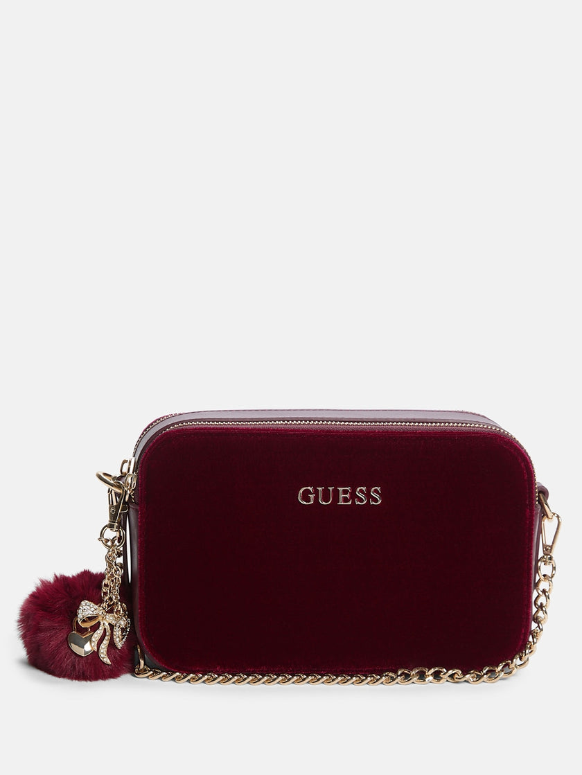 Guess Holly Velvet Crossbody - Red image 0