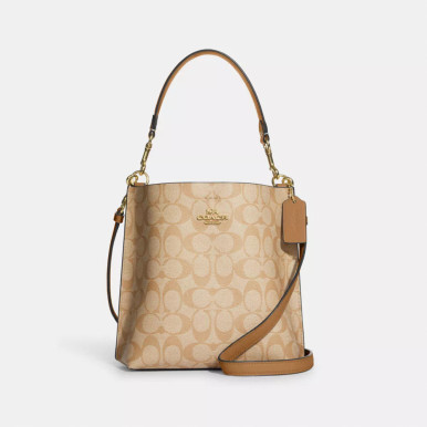 COACH Mollie Bucket Bag 22 In Signature Canvas image 10