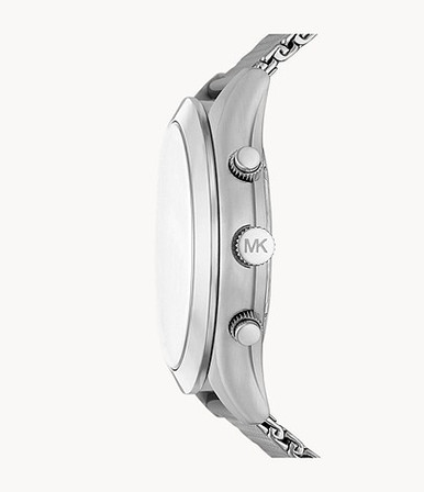 MICHAEL KORS Slim Runway Chronograph Stainless Steel Mesh Watch image 1