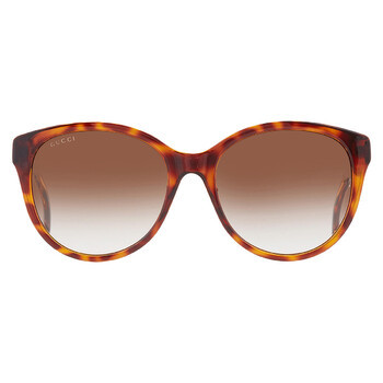 GUCCI Brown Round Ladies Sunglasses image 0