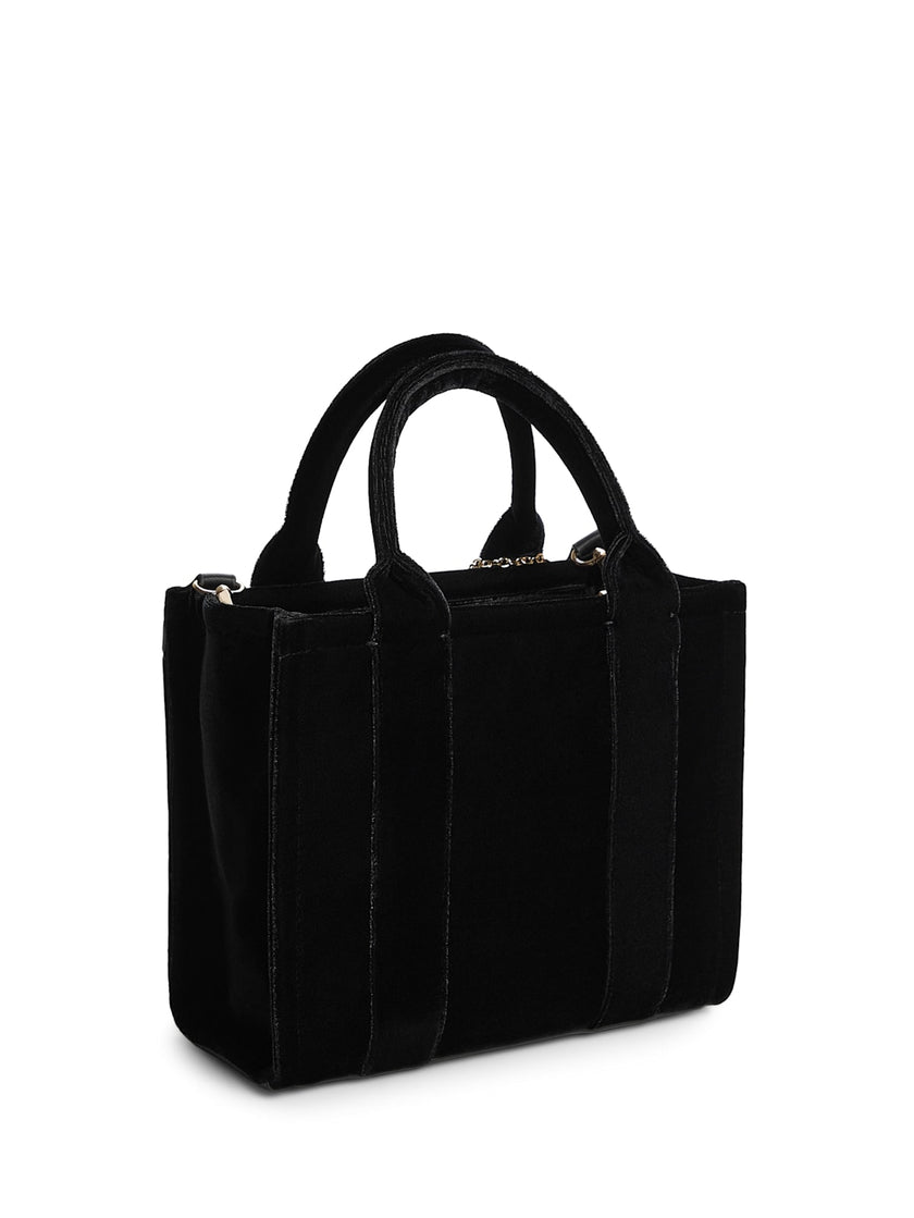 Guess Holly Velvet Mini Tote - Black image 2