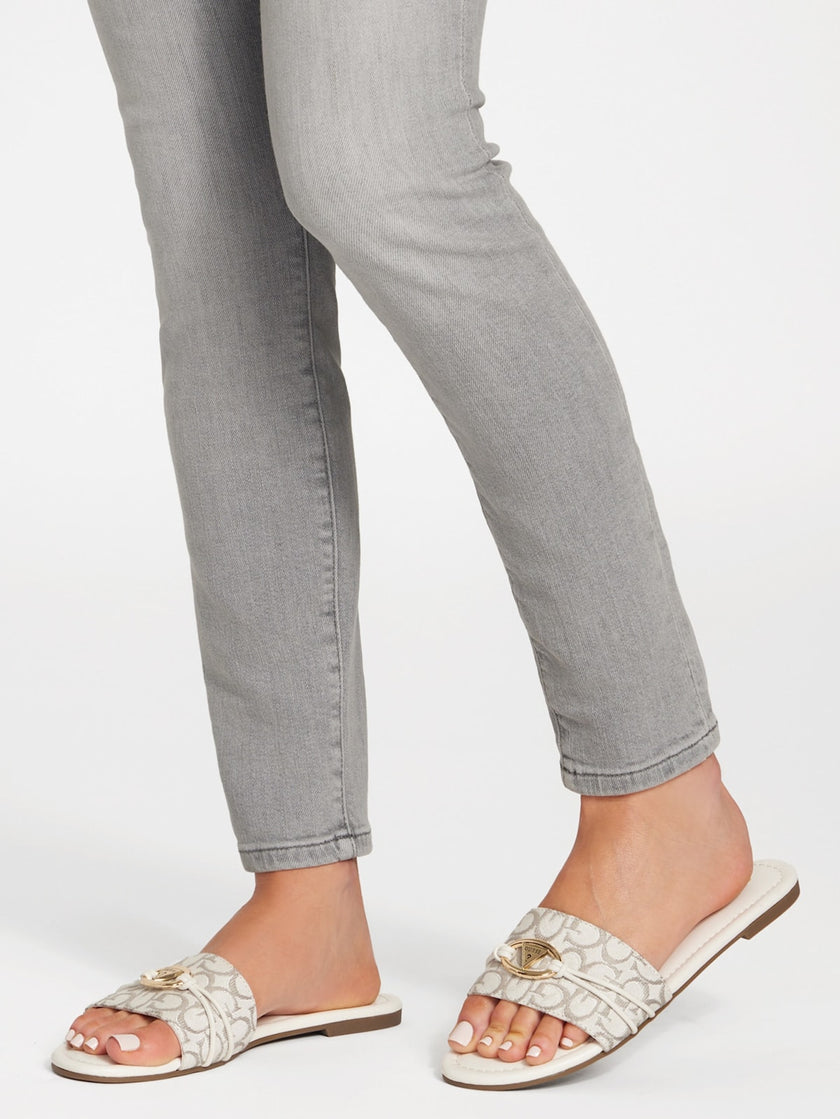 GUESS Lynzy Logo Beach Slides - Grey image 1