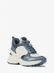 MICHAEL KORS Katrina Mixed-Media Wedge Trainer image 0