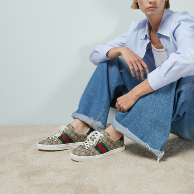 GUCCI  Ace Sneakers With Web Stripe For Women image 4